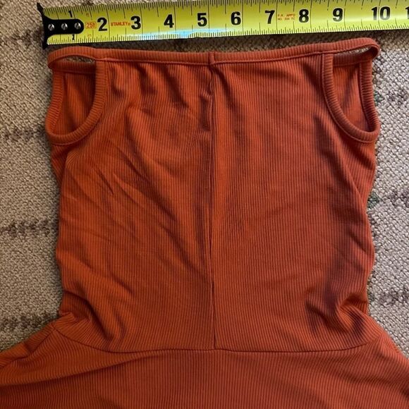 Orange Long sleeve turtle neck T-shirt with attached face mask - NOWT L - Picture 10 of 12